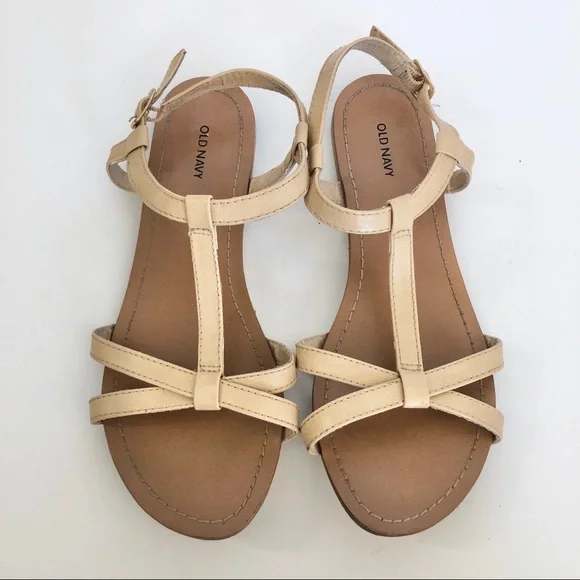 Old Navy Tan Nude Gladiator Sandals Size 7 - Picture 5 of 5